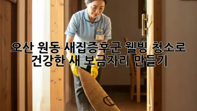 오산 원동 새집증후군? 웰빙 청소로 건강한 새 보금자리 만들기!
